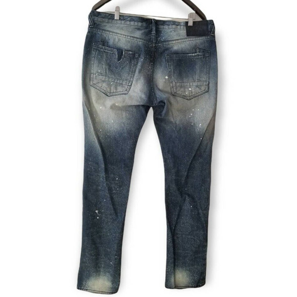 PRPS Demon Fit Button Fly Men's Jeans Purposely Distressed Denim Size 36x34 - Picture 2 of 12